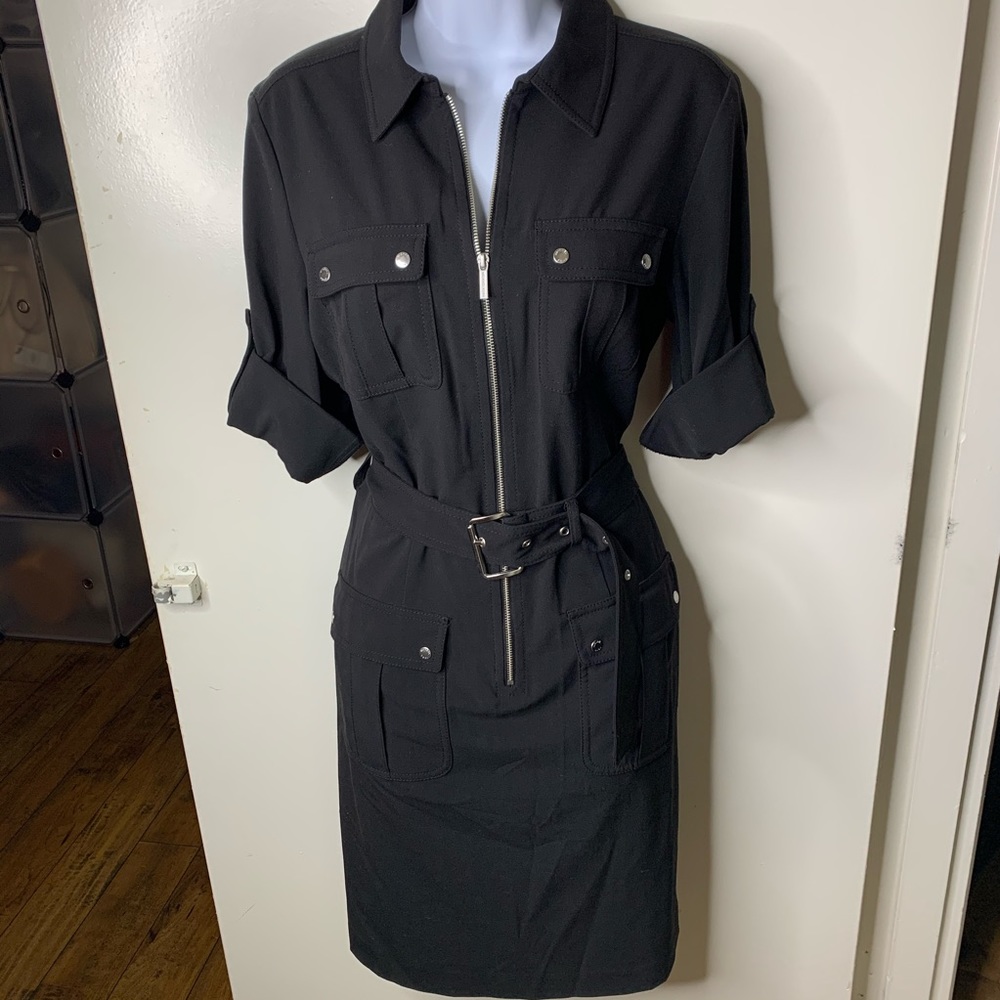 MICHAEL KORS| Black Utility Dress